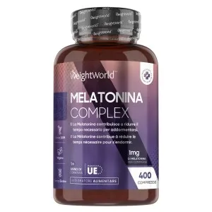 Confezione Melatonina Complex WeightWorld 400 compresse