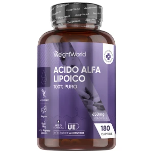 WeightWorld Alpha Lipoic Acid (ALA) 650mg 180 Capsules