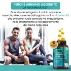 L’integratore Calcio Magnesio e Zinco Weightworld contiene anche Vitamina K2