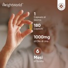 Dosaggio capsule di Olio di semi di lino WeightWorld