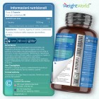 Informazioni Nutrizionali L-Taurina in 180 Capsule WeightWorld